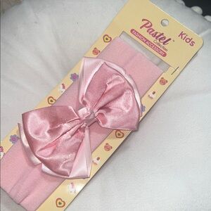 Shiny Pink Bow Headband